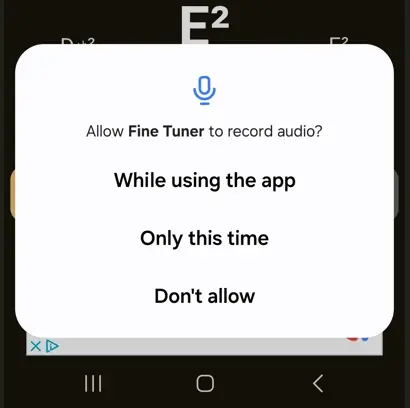Microphone Permission Request