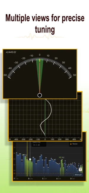Fine Tuner iOS tuning selection and practice options