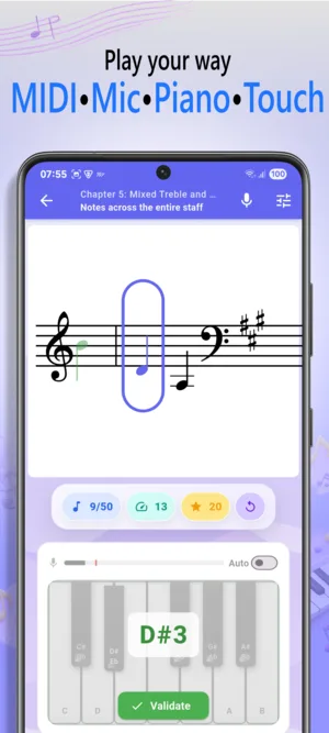 NoteRider Android note reading customization settings