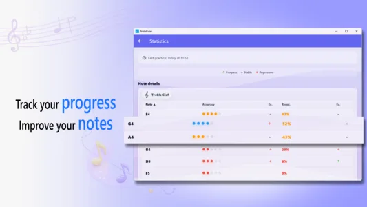 NoteRider Windows screenshot showing additional customization options